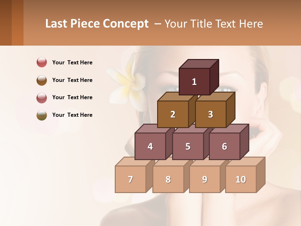 A Woman With A Flower In Her Hair PowerPoint Template