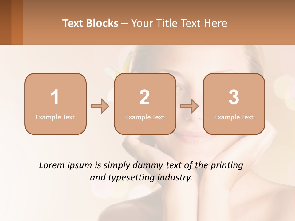 A Woman With A Flower In Her Hair PowerPoint Template