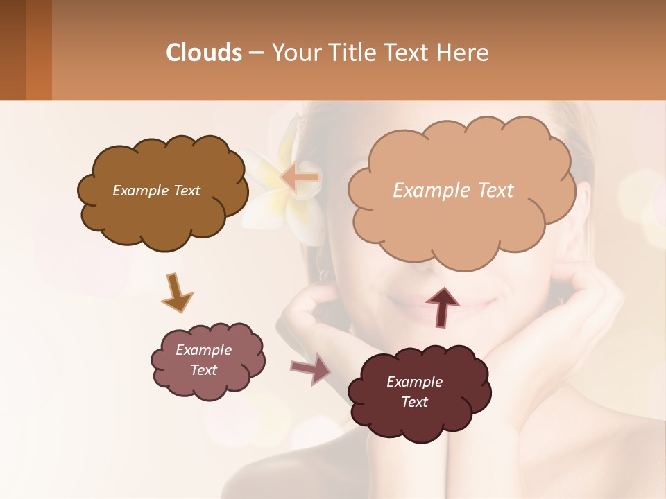 A Woman With A Flower In Her Hair PowerPoint Template