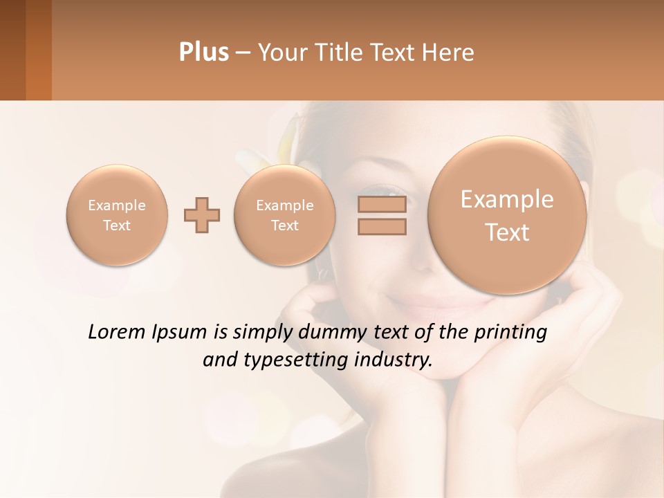 A Woman With A Flower In Her Hair PowerPoint Template