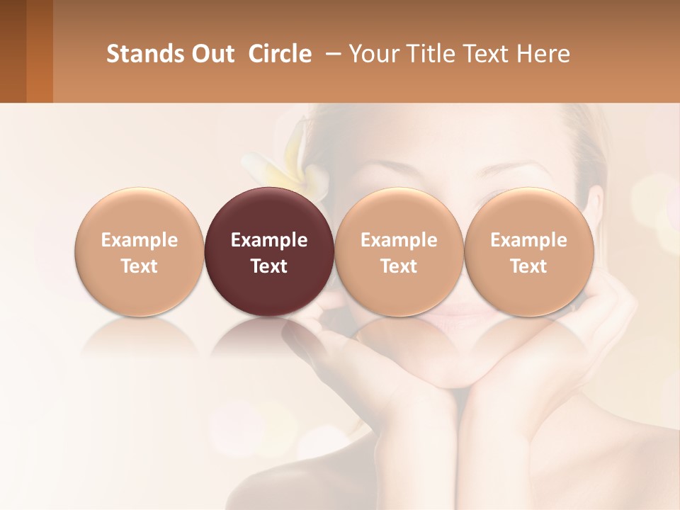 A Woman With A Flower In Her Hair PowerPoint Template