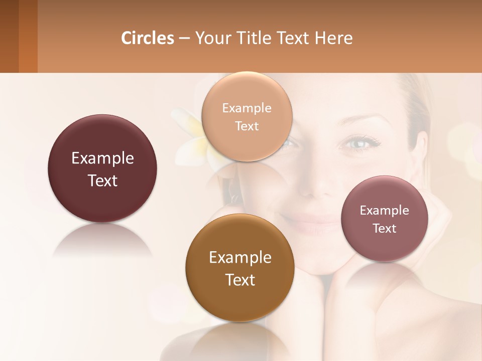 A Woman With A Flower In Her Hair PowerPoint Template