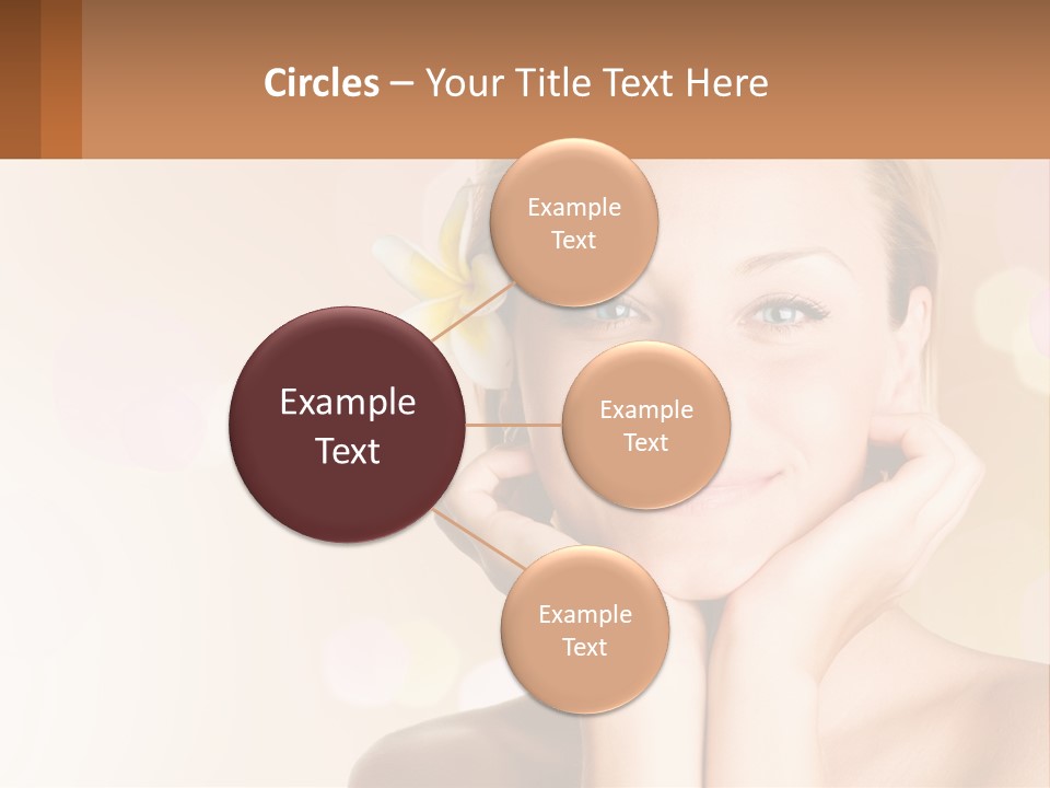 A Woman With A Flower In Her Hair PowerPoint Template