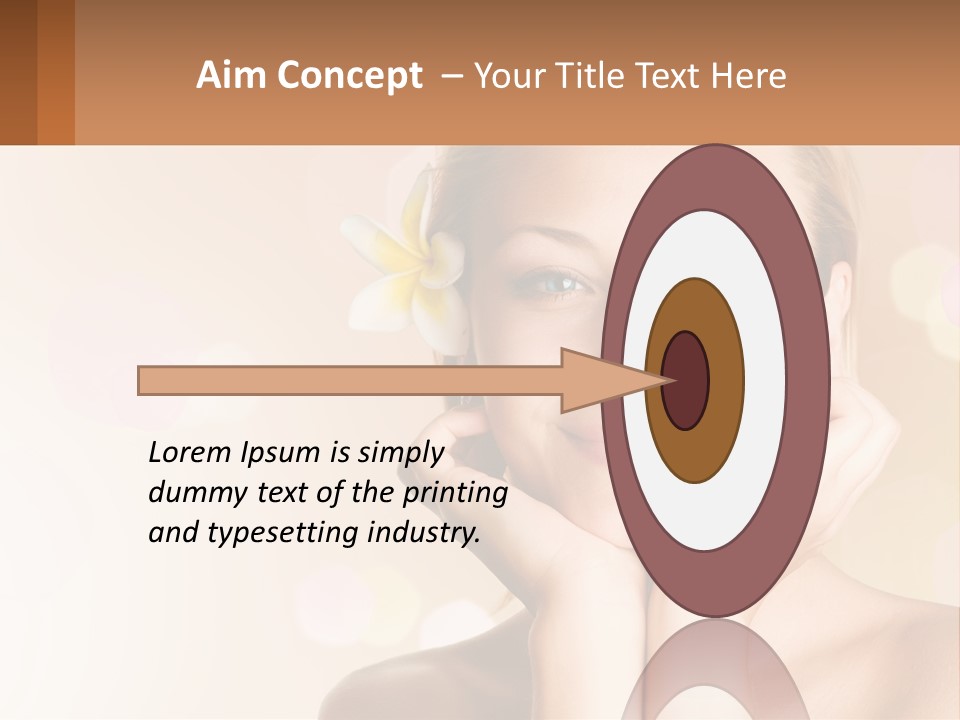 A Woman With A Flower In Her Hair PowerPoint Template