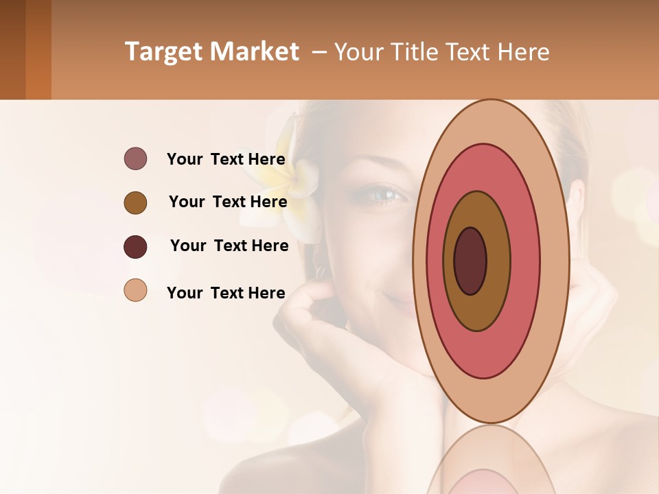 A Woman With A Flower In Her Hair PowerPoint Template