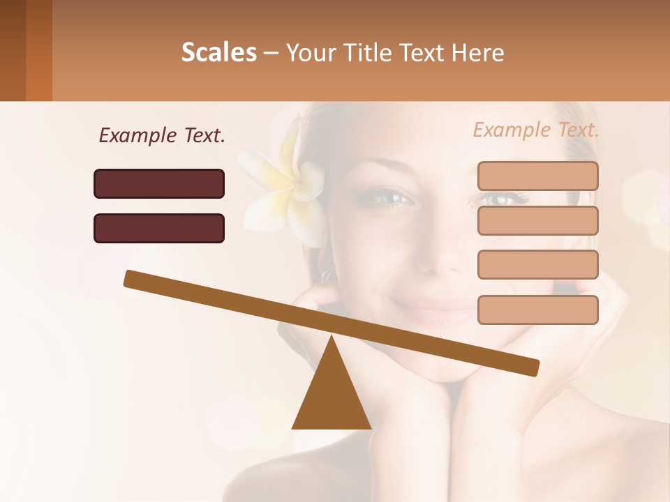 A Woman With A Flower In Her Hair PowerPoint Template