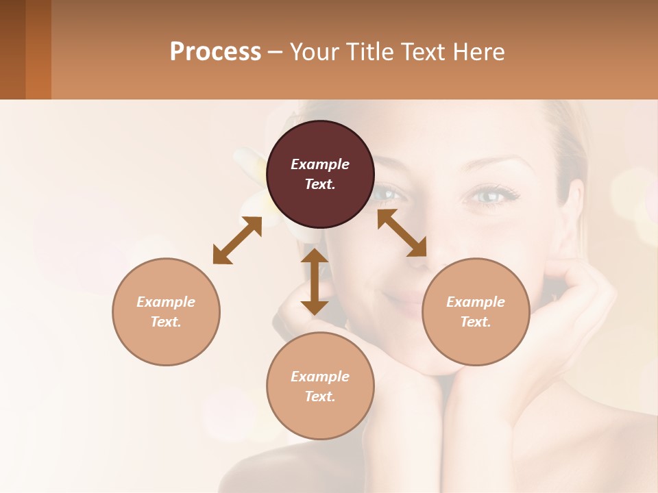 A Woman With A Flower In Her Hair PowerPoint Template