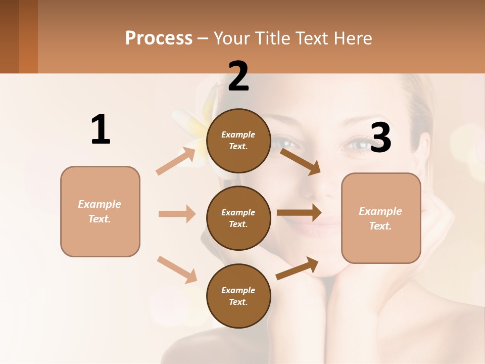 A Woman With A Flower In Her Hair PowerPoint Template