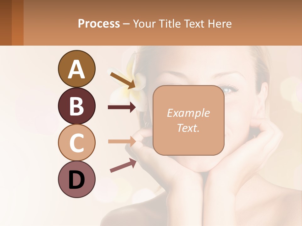 A Woman With A Flower In Her Hair PowerPoint Template