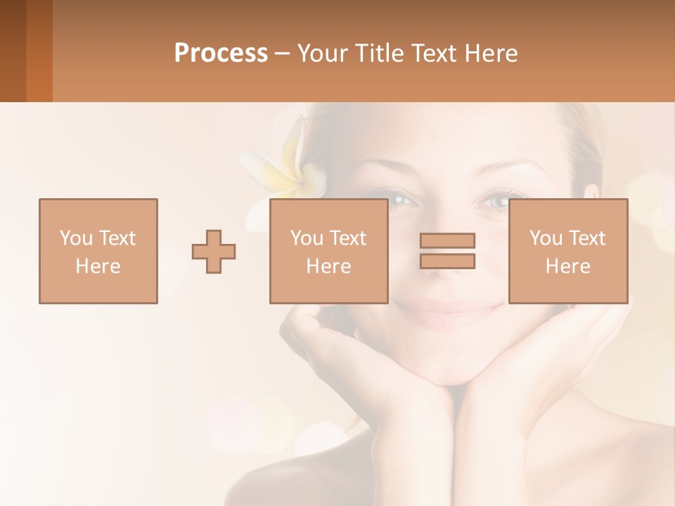 A Woman With A Flower In Her Hair PowerPoint Template