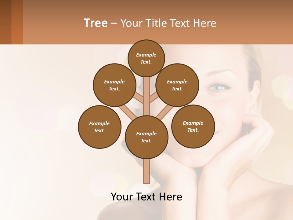A Woman With A Flower In Her Hair PowerPoint Template