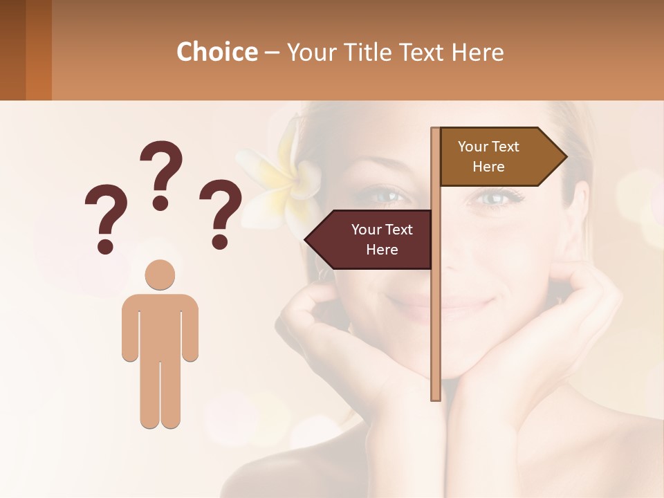 A Woman With A Flower In Her Hair PowerPoint Template