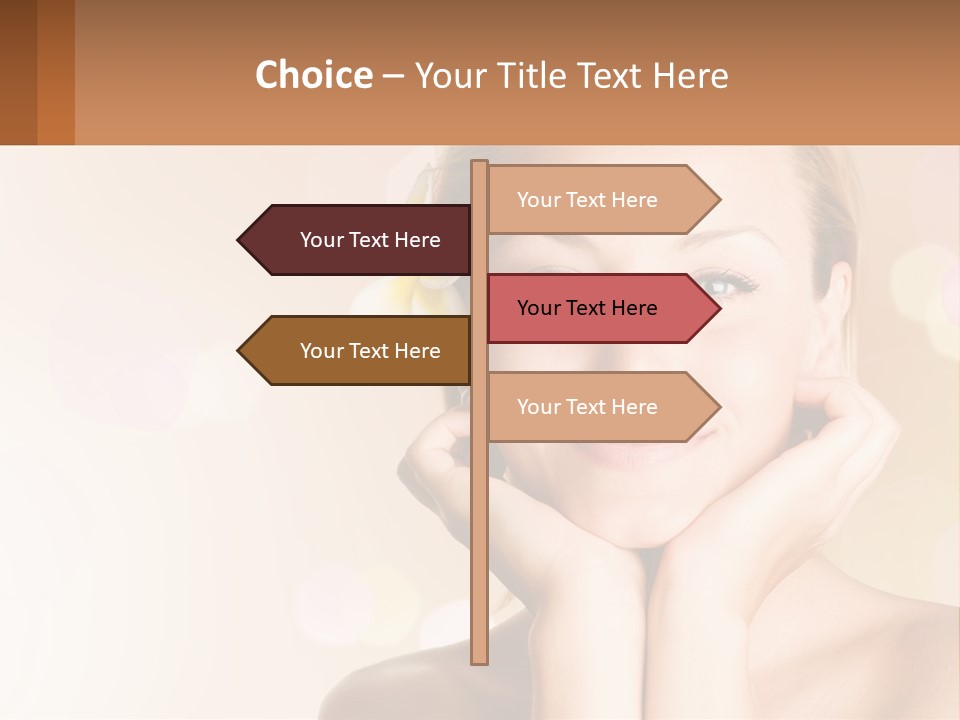 A Woman With A Flower In Her Hair PowerPoint Template