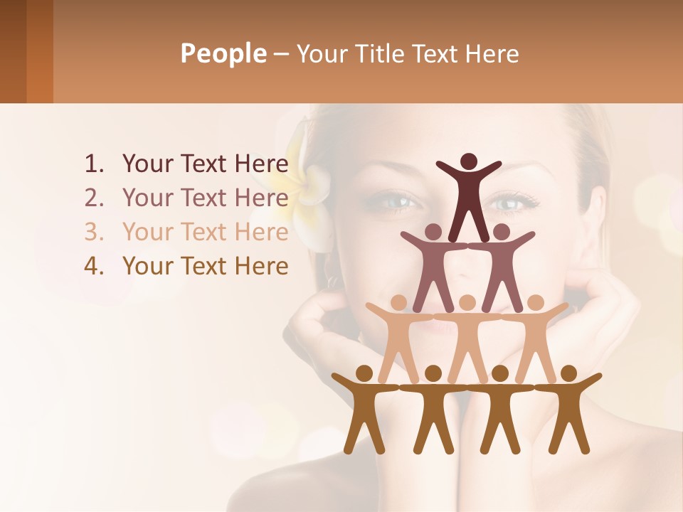 A Woman With A Flower In Her Hair PowerPoint Template