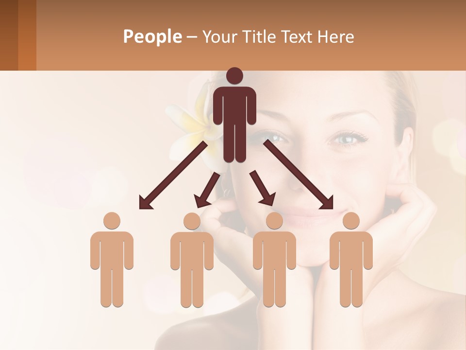 A Woman With A Flower In Her Hair PowerPoint Template
