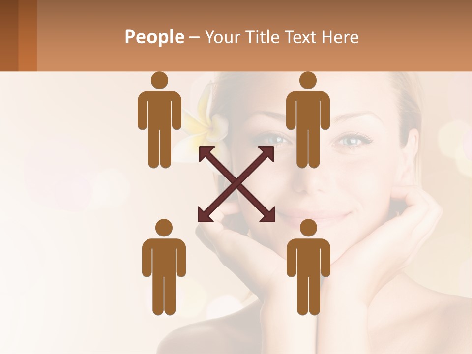 A Woman With A Flower In Her Hair PowerPoint Template