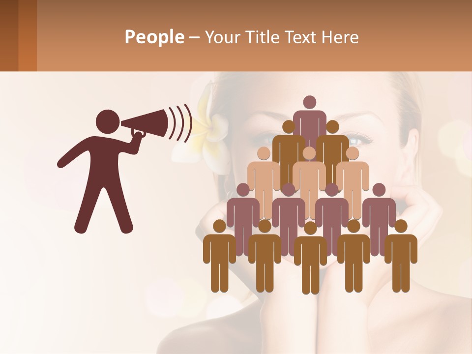 A Woman With A Flower In Her Hair PowerPoint Template