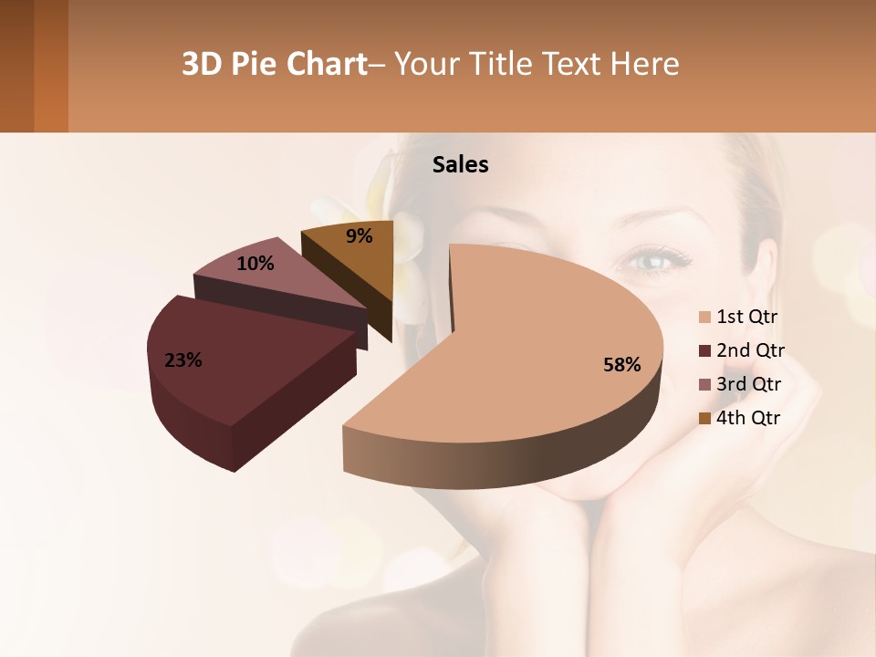 A Woman With A Flower In Her Hair PowerPoint Template