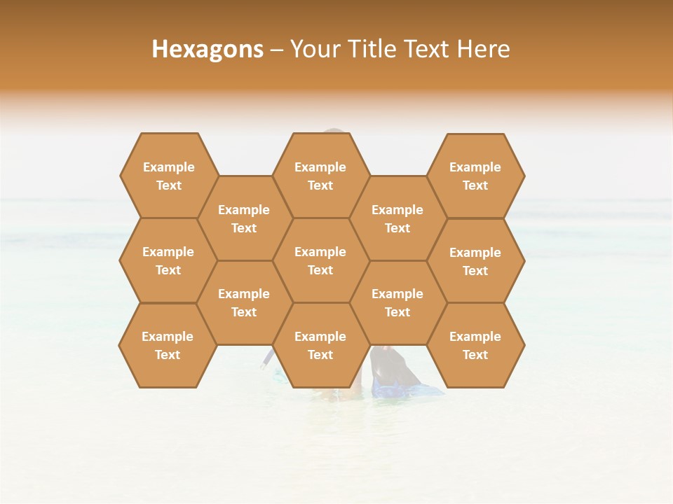 A Woman In A Bikini Is Standing In The Water PowerPoint Template