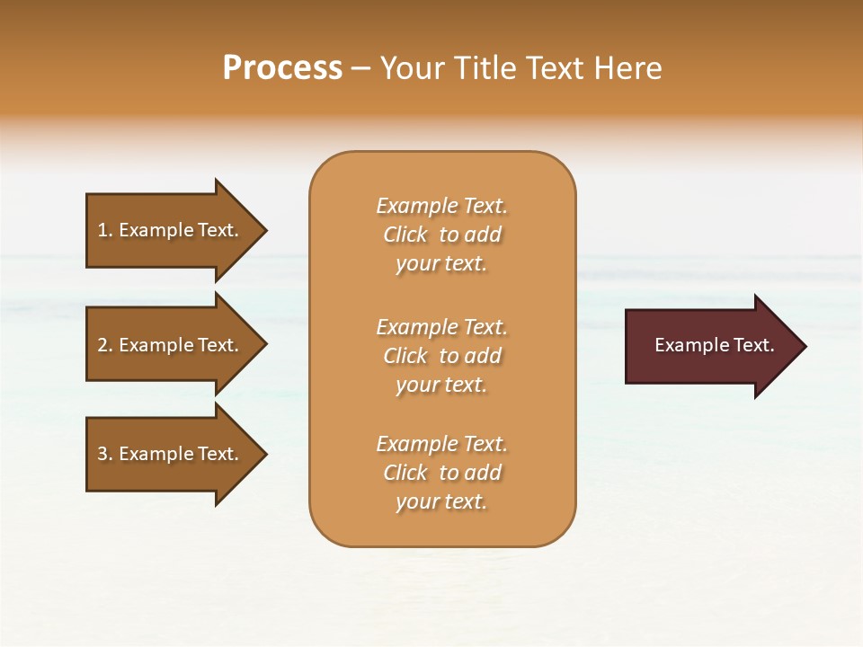 A Woman In A Bikini Is Standing In The Water PowerPoint Template