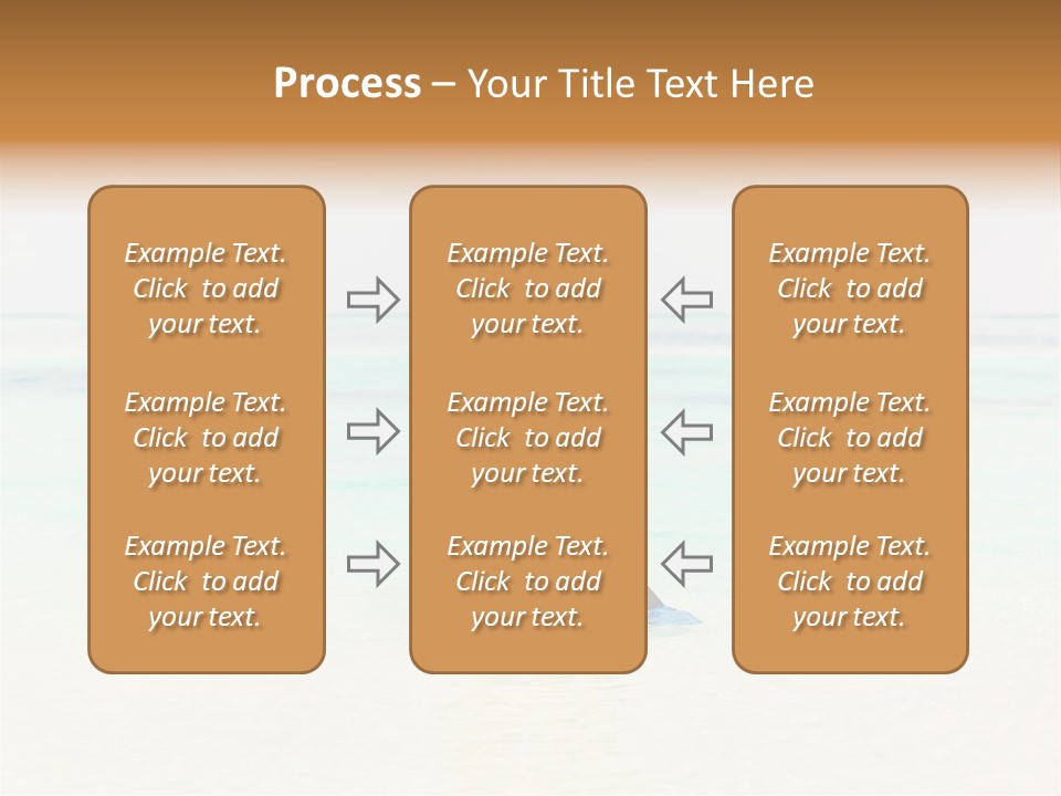 A Woman In A Bikini Is Standing In The Water PowerPoint Template