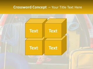 A Little Girl Sitting In The Back Of A Car With A Dog PowerPoint Template