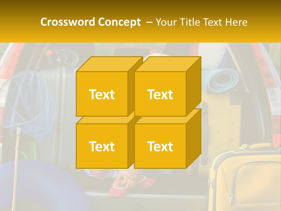 A Little Girl Sitting In The Back Of A Car With A Dog PowerPoint Template