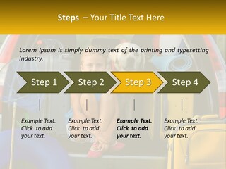 A Little Girl Sitting In The Back Of A Car With A Dog PowerPoint Template