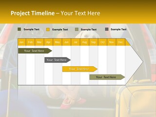 A Little Girl Sitting In The Back Of A Car With A Dog PowerPoint Template