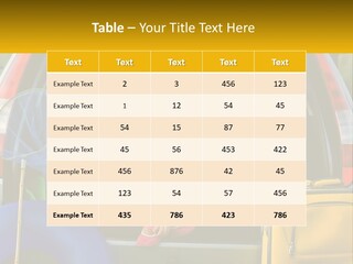 A Little Girl Sitting In The Back Of A Car With A Dog PowerPoint Template