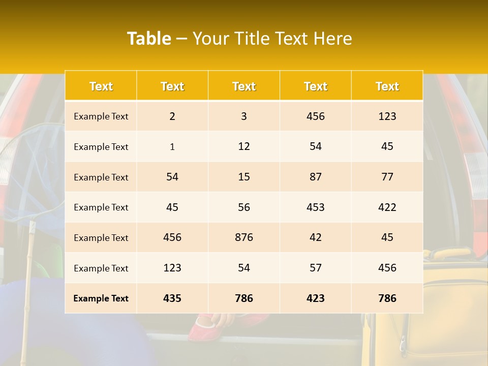 A Little Girl Sitting In The Back Of A Car With A Dog PowerPoint Template