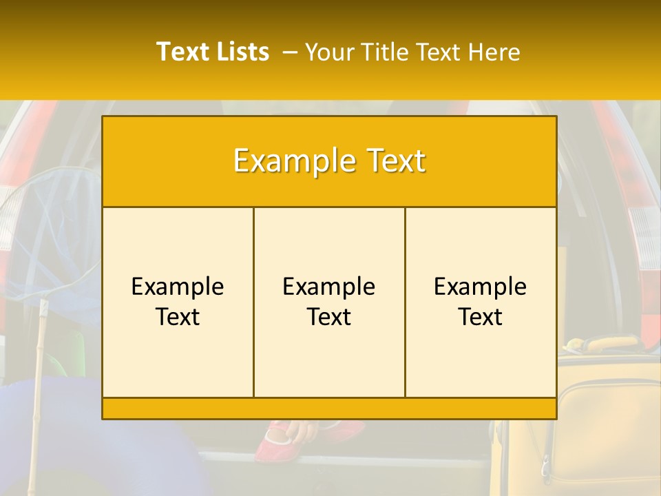 A Little Girl Sitting In The Back Of A Car With A Dog PowerPoint Template