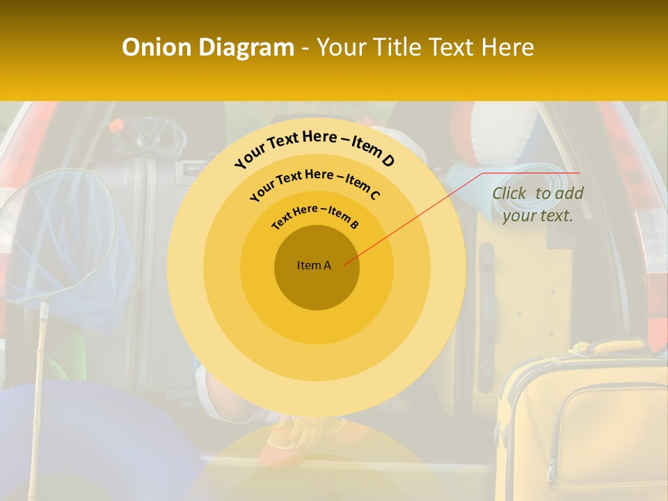 A Little Girl Sitting In The Back Of A Car With A Dog PowerPoint Template