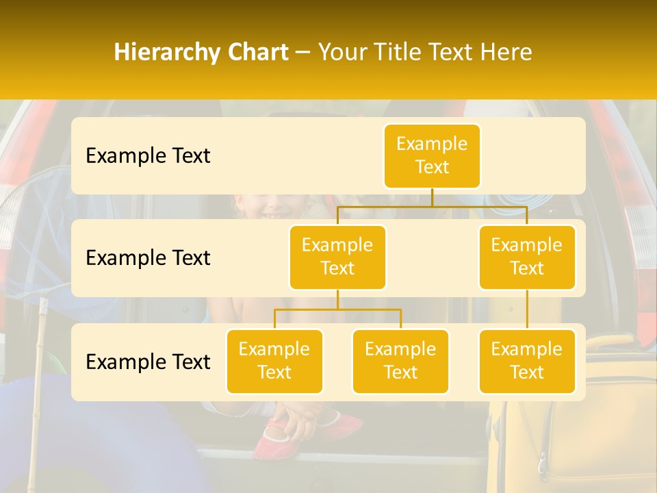 A Little Girl Sitting In The Back Of A Car With A Dog PowerPoint Template