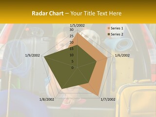 A Little Girl Sitting In The Back Of A Car With A Dog PowerPoint Template