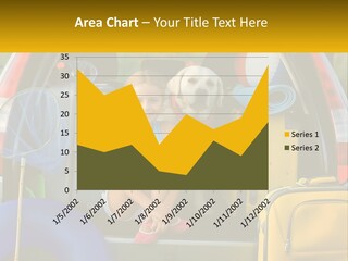 A Little Girl Sitting In The Back Of A Car With A Dog PowerPoint Template