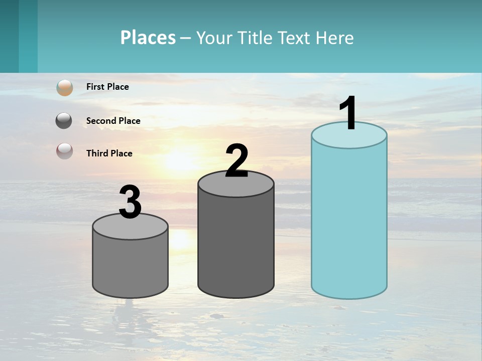 A Person Holding A Surfboard On A Beach At Sunset PowerPoint Template