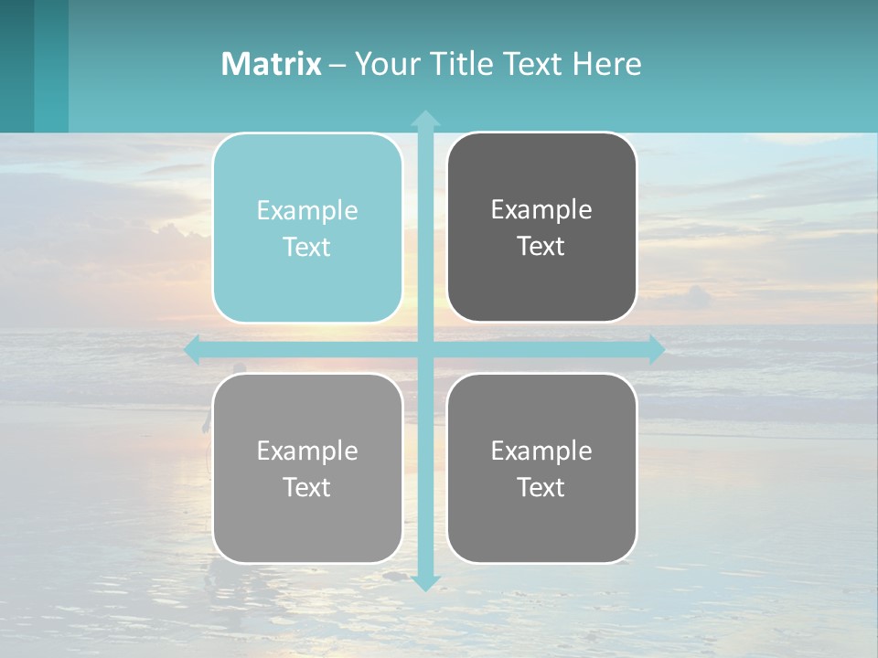 A Person Holding A Surfboard On A Beach At Sunset PowerPoint Template