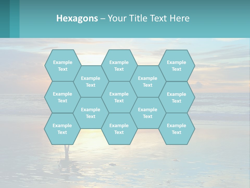 A Person Holding A Surfboard On A Beach At Sunset PowerPoint Template