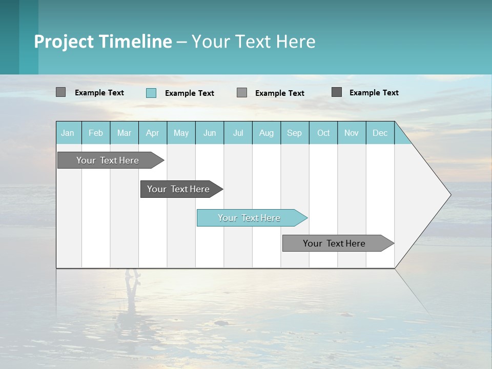A Person Holding A Surfboard On A Beach At Sunset PowerPoint Template