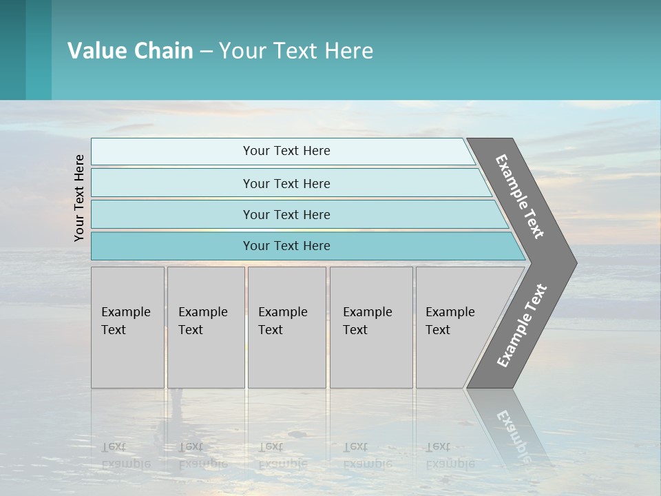 A Person Holding A Surfboard On A Beach At Sunset PowerPoint Template