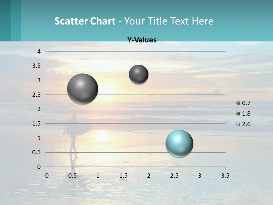 A Person Holding A Surfboard On A Beach At Sunset PowerPoint Template