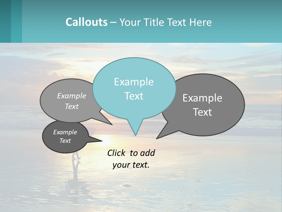 A Person Holding A Surfboard On A Beach At Sunset PowerPoint Template