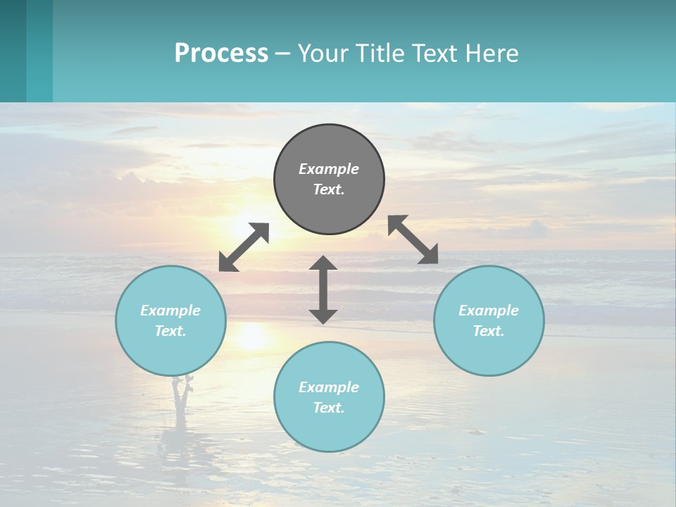 A Person Holding A Surfboard On A Beach At Sunset PowerPoint Template