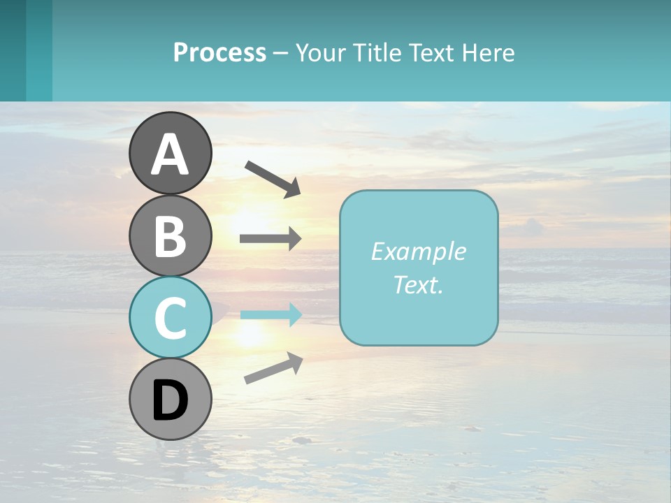 A Person Holding A Surfboard On A Beach At Sunset PowerPoint Template