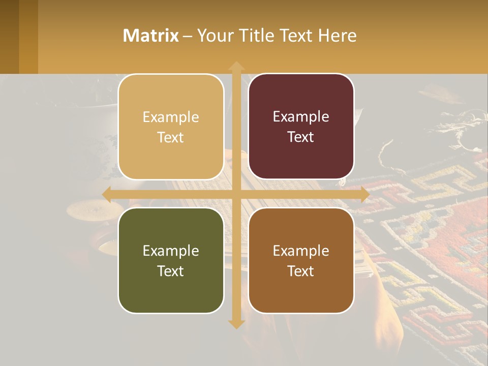 A Potted Plant Sitting On Top Of A Wooden Table PowerPoint Template