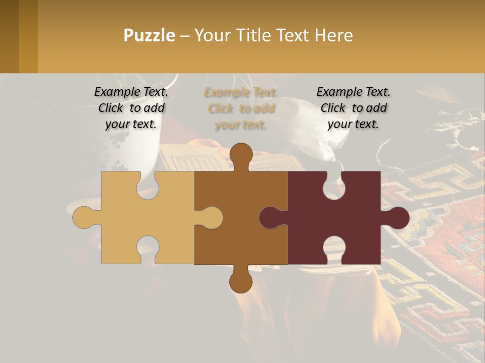 A Potted Plant Sitting On Top Of A Wooden Table PowerPoint Template