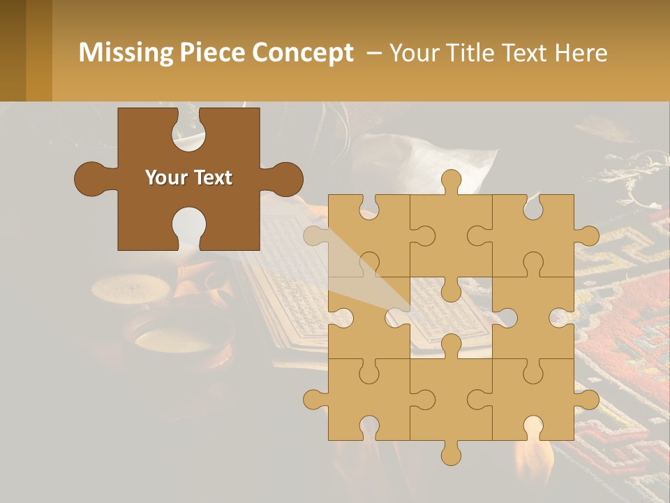 A Potted Plant Sitting On Top Of A Wooden Table PowerPoint Template