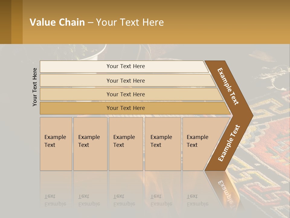 A Potted Plant Sitting On Top Of A Wooden Table PowerPoint Template