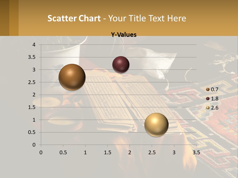 A Potted Plant Sitting On Top Of A Wooden Table PowerPoint Template